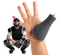 Lyreh Catcher's Thumb Guard for Baseball & Softball, Silicone Baseball Thumb Protector Shield Catcher Training Gear Left/Right Hand Compatible Decreases Hand Injury & Sting(Large, Adult)