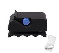 Lyreh Cutter for Cat Scratchers with 10pcs Replacement Blades, 3D Printed Kitten Shaped Manual Cat Scratchers Cardboard Strip Cutting Tool for Pet Lover (Black)