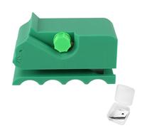 Lyreh Cutter for Cat Scratchers with 10pcs Replacement Blades, 3D Printed Kitten Shaped Manual Cat Scratchers Cardboard Strip Cutting Tool for Pet Lover (Green)