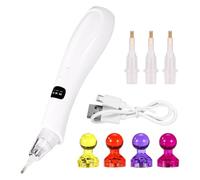 Lyreh Electric Diamond Art Pen Kit, 3 Adjustable Suction Modes Wax-Free Vacuum Diamond Painting Pen with Data Cable Rhinestones Bedazzler Making Tool Accessories for Manicure Mobile Phone Case Clothes