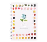 Lyreh Floral Watercolor Workbook, Beginner Friendly Flowers Watercolor Workbooks Follow Along Painting Book for Kids Teens Adults Drawing Beginners