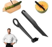 Lyreh Kitchen Spiral and V-Shaped Cutter Set, Manual Spiral Vegetable Slicer V-Shaped Knife for Veg Potato Cucumber Veggies Carrot Kitchen Tool for Food Decoration & Fruit Garnishing