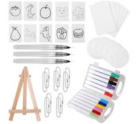 Lyreh Magic Puffy Paint, Magic Foam Texture Painting Kit 3D Foam Texture Painting Kit Practical Art Supplies Suitable for Toddlers Kids Teens Adults