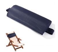 Lyreh Outdoor Chaise Lounge Head Pillow, Waterproof & Breathable Chaise Lounge Head Resting Pillow with Adjustable Strap for Recliner Patio Beach Pool Chairs Zero Gravity Chairs