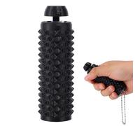 Lyreh Portable Pain Stim Toy, 3D Printing Plastic Spiky Textured Fidget Toy Spike Keychain for Anxiety with Button Click and Chain for Reducing Worry Stimming Ache and Massage Muscles
