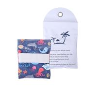 Lyreh Sand Remover Bag, Mild Formula Beach Sand Removal Pouch with Water-Proof Zipper Storage Bag Beach Vacation Essentials for Honeymoon Seaside Vacation Free of Talc and Fragrance(Ocean Style)