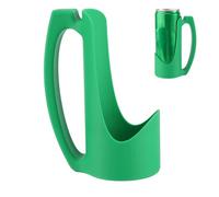 Lyreh Skinny Can Handle Holder, 5.7x3.6x2.4in Plastic Reusable Slim Can Holder Beverages Handle Practical Cup Accessories for Pop Soda Beer Beverage (Green)