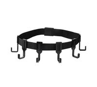 Lyreh Tree Stand Strap Hanger, Premium Outdoor Tree Stand Strap Bow Gear Hanger with 6 Hooks Practical Treestand Saddle Platform Outdoor Accessories for Hunting Camping Hiking (Black)