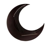 Lyres Harp 15 String for Beginners - Single Board Soft Sound Wood String Instrument, Classical Moon Shaped Harp for Music Lovers