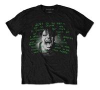 Lyric Photo Cotton T-Shirt Yungblud Black M