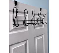 Lyrical Over Door Storage Hooks Showerdrape Black One Size