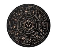 Lyricalist 1/4 Board - Divination Wooden Communication Board, Witch Divination Dowsing Board | Fortune Telling Board With Crystal Dowsing Necklace, Witch Crafts Supplies For Meditation