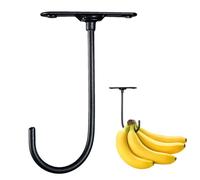 Lyricalist Banana Hook Under Cabinet- Foldable Metal Banana Hanger, Hook to Keep Bananas Fresh | Under Cabinet Hook for Bananas Or Other Kitchen Items, Banana Hook Keeps Banana Fresh Banana Hook