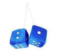 Lyricalist Car Dice, Car Retro Dice, Rear View Plush Dice, Small Decorative Charm, Car Hanging Furry Dice Pair, Pair Of Hanging Couple Car Pendant, Soft Fuzzy Ornament For Car's Interior Decor