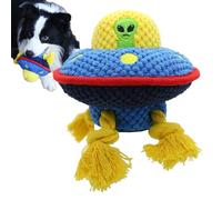 Lyricalist Dog Teething Toys | Plush Puppy Teething Rope | Alien Flying Saucer Shape Interactive Rope Toy For Large Dog Bite-Resistant