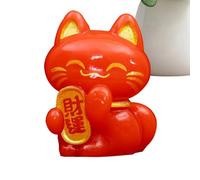 Lyricalist Maneki Neko Statue - Maneki Neko Fortune Cat Figurine - Collectible Fortune Decor Ornaments, Lucky Cat Figure Collection, Maneki Neko Feng Shui Fortune Lucky Cat