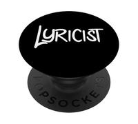 Lyricist Hip Hop Rap Music Poetry Poem Writer Lyricism MC PopSockets Adhesive PopGrip