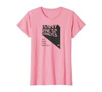 Lyrics by Lennon and McCartney - Penny Lane T-Shirt, Women, Pink, Medium