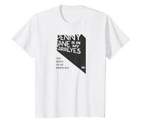 Lyrics by Lennon and McCartney - Penny Lane T-Shirt, Youth, White, Small