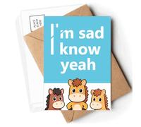 Lyrics I Am Sad Art Deco Fashion Postcards Envelopes Cards Mailing Year Horse