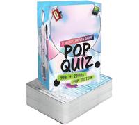 Lyrics Pop Quiz Pop Quiz 90s & 2000s Edition Music Trivia Game,150 Cards Party Games for Adults & Teens, Fun Nostalgic Guess-The-Lyrics Challenge for Friends, Family