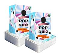 Lyrics Pop Quiz Pop Quiz 90s & 2000s Edition Music Trivia Game, Funny Throwback Lyrics Games, Pop Quiz Card Game, 150 Cards Memory Correct Game for Friends, Family (1)