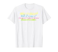 Lyrics Will it Shine? by Hidemi Woods Value Graphic T-Shirt, Men, White, XL