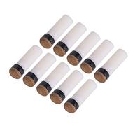 lyrlody 10Pcs Snooker Pool Tip Replacement Tool Set for Billiards Rod Stick Repair with Soft Leather Tips for Enhanced Performance (10mm)