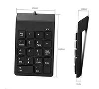 lyrlody 18-Key Wired Numeric Keypad Number Pad Mini USB Plug and Play for Laptop PC with Tilt Design Non-Slip Foot Pads LED Indicator Ergonomic Design