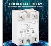 lyrlody 25A SSR-25 DD Relay Module, High Isolation Voltage, Anti-Vibration, Suitable for Various Automation Applications, High Reliability and Compact, No Switching Spark, Switching
