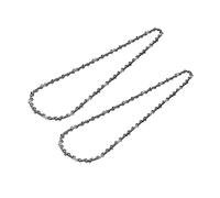 lyrlody 2Pcs Chainsaw Chain Alloy Steel Saw Chain 3 8in Pitch 0 050in Gauge 62DL Cutting Saw for Logging Timber Production Woodworking and Mechanical Processing (18" 62 Knots)