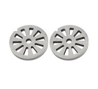 lyrlody 2PCS Meat Grinder Disc Blade Stainless Steel Meat Grinder Plate Discs Grinding Easy Install Hand Crank Mincer Replacement Parts for Home Kitchen Use