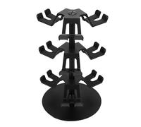 lyrlody 3 Tier Rotatable Game Controller Holder Stand, Aluminum Organizer for Switch Pro Plus 360 Degree Rotation with Headphone Storage