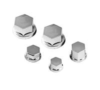 lyrlody 30Pcs Motorcycle Screw Nut Screw/Fastener Cap Decoration Plastic Electroplating Various Colors for Most Motorcycles (Silver)