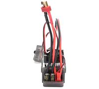 lyrlody 320A Two Way Brush ESC with Brake 600A Forward Current Low Voltage Over Voltage Protection Automatic Center Position with Heat Sink for RC Car Boat Motor