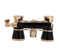lyrlody 3X25 Opera Binoculars, BK7 Optical Glass, Theater Telescope with 25mm Lens, Ideal for Women and Children (Black)