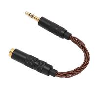 lyrlody 4.4mm Balanced Female to 3.5mm Stereo Male Adapter Cable, Headphone Adapter Converter Cable with Gold Plated Connectors for Headphones Phones Tablets MP3 Players (Bronze)
