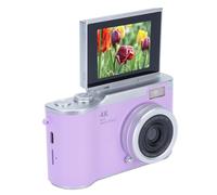 lyrlody 48MP Digital Camera, 1080P Vlogging Camera with 18X Digital Zoom and 2.4 Inch Flip Screen for Photography and Video (Purple)