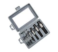 lyrlody 8 Pcs Screw Extractor Set, Carbon Steel Broken Bolt Extractor Kit with Storage Case, Left Hand Spiral Removal Tool for Stripped Screws Rusted Bolts Pipe Repair