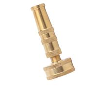 lyrlody Adjustable Twist Nozzle Solid Brass Hose Spray Nozzle G3 4 for 0.8in Garden Hose, Leakproof One Piece, Adjustable Water, for Watering Cleaning Cooling