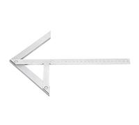lyrlody Angle Gauge, Stainless Steel Protractor Angle Ruler 200 X 150mm, Center Dot Marker with Clear Scale and ±0.15mm Tolerance for Woodworking Cylindrical Centering