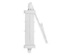 lyrlody ARGB PSU Cable Silicone Woven ARGB PC Cable 120 LED 5V 9.6W 16 Pin 8 Pin Meteor Lighting for PC Case Motherboard GPU Power Supply Decoration (SK3 Controller White)
