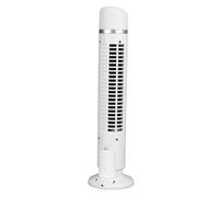 lyrlody Bladeless Tower Fan with Light, Bladeless Tower Fan - Safety Design, Energy Saving, Space-Saving, 3 Blades For Home Office Desk, 10.5x33cm/4.1x13in For Study and Work (White)