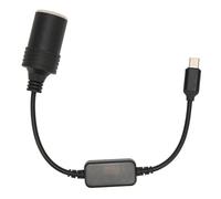 lyrlody Car Electronics Supplies, 5V USB C To 12V Car Cigarette Lighter Power Adapter Male To Female Fully Functional Safe for Electronic Dog