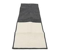 lyrlody Cat Scratching Mat Fabric Cat Scratch Pad Protective Cover for Sofa Floor and Wooden Door Removable Washable Furniture Guard for Cats and Kittens (Basic model (45 * 128cm))