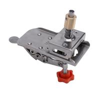 lyrlody Concealed Hinge Jig, Stainless Steel Easy Alignment Hinge Drilling Guides with 35mm Hole Opener and Adjustable Margin for Cabinet Door Installation