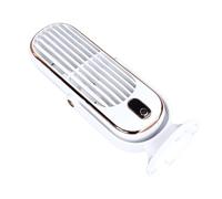 lyrlody Desk Tower Fan, 5 Speeds USB Brushless Motor Quiet 22dB Oscillating Fan with Removable Impeller for Home Office Bedroom Living Room (White)