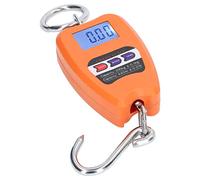 lyrlody Digital Hanging Scale 200kg/400lb Heavy Duty Portable LCD Backlit Mini Crane Scale with Stainless Steel Hook Data Hold Tare Auto Shut Off for Fishing Farm Home Luggage