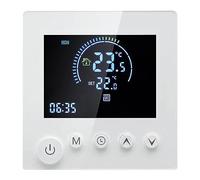 lyrlody Digital Thermostat Room Thermostat, Room Thermostat Programmable with LCD Touch Display 5+2 Programming 0-50 ° C, for Heating Systems Wall Assembly (E-2)