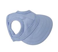 lyrlody Dog Cap Pet Hat Pet Baseball Cap Adjustable Canvas Sunbonnet Outdoor Sport Hat Breathable Bared Ears UV Protection with Brim Buckle for Dogs and Cats (L)